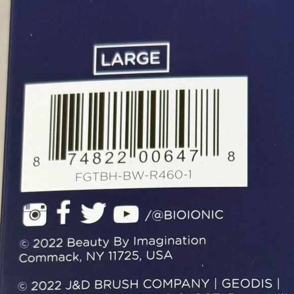 BIO IONIC Bluewave Nanoionic Conditioning Brush 2 inches listed